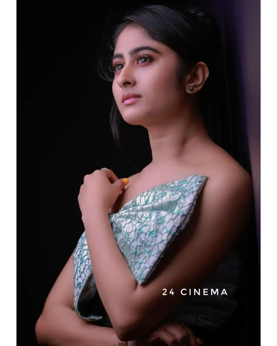 Zee Telugu TV Actress krishna Priya Nair in Green Dress